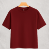 solid drop shoulder (Maroon)
