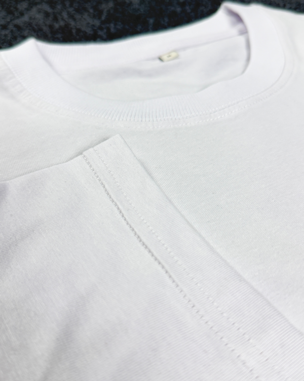 solid drop shoulder (white)