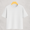 solid drop shoulder (White)