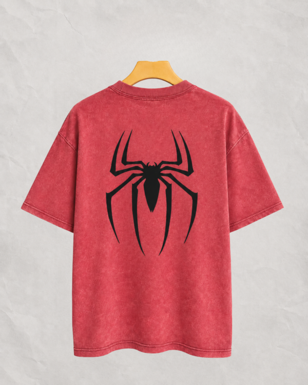 spider man drop shoulder (maroon)