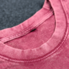 drop shoulder acid wash red